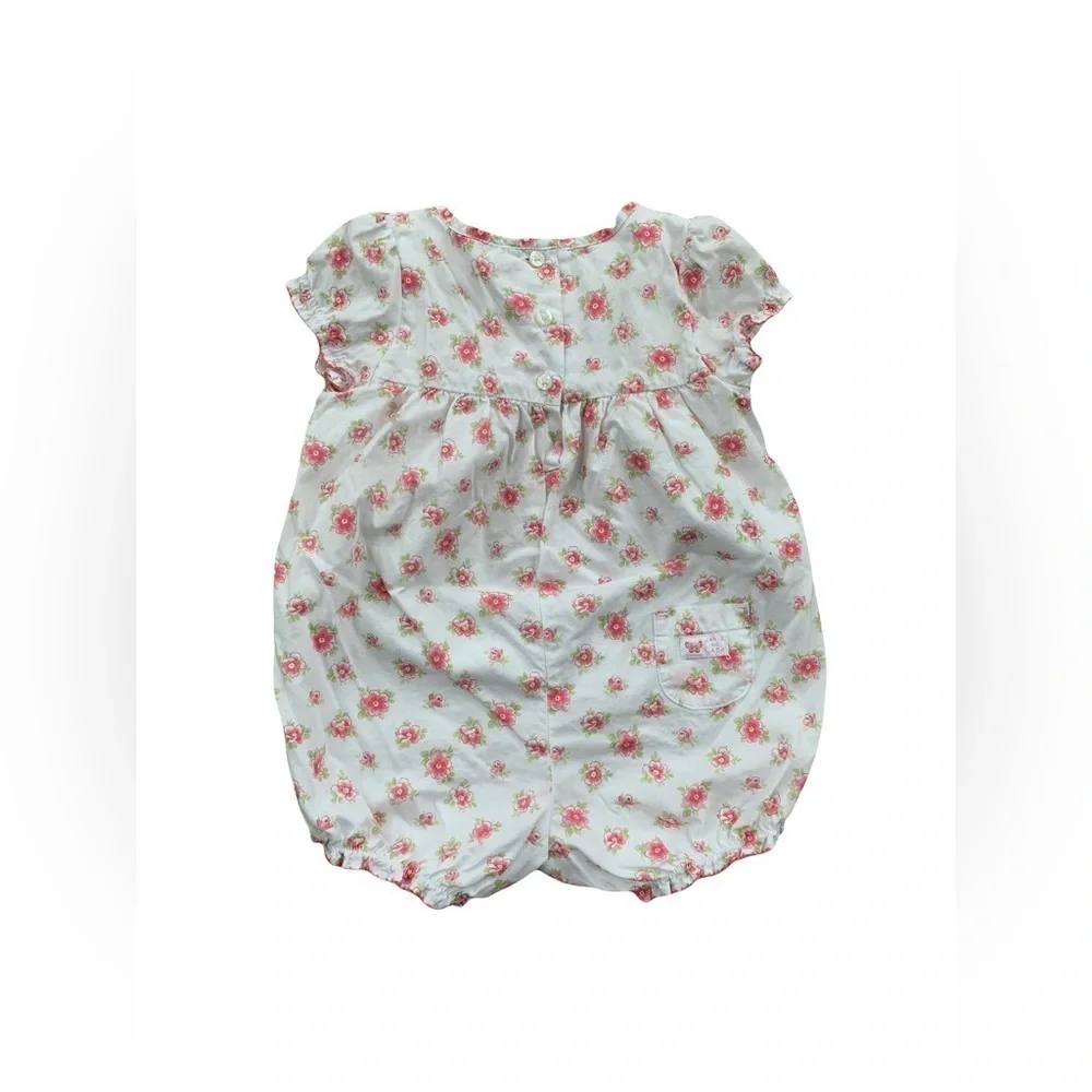 Janie and Jack Size 3-6 Months Floral Bubble Romper
